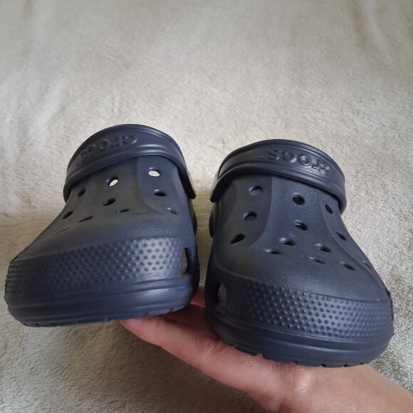 Crocs Boys Unisex Youth Size 3 Navy Blue Baya Clogs - Picture 4 of 8